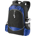 Solid Black-Royal Blue - Front - Bullet Benton 15in Laptop Backpack