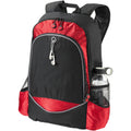 Solid Black-Red - Front - Bullet Benton 15in Laptop Backpack
