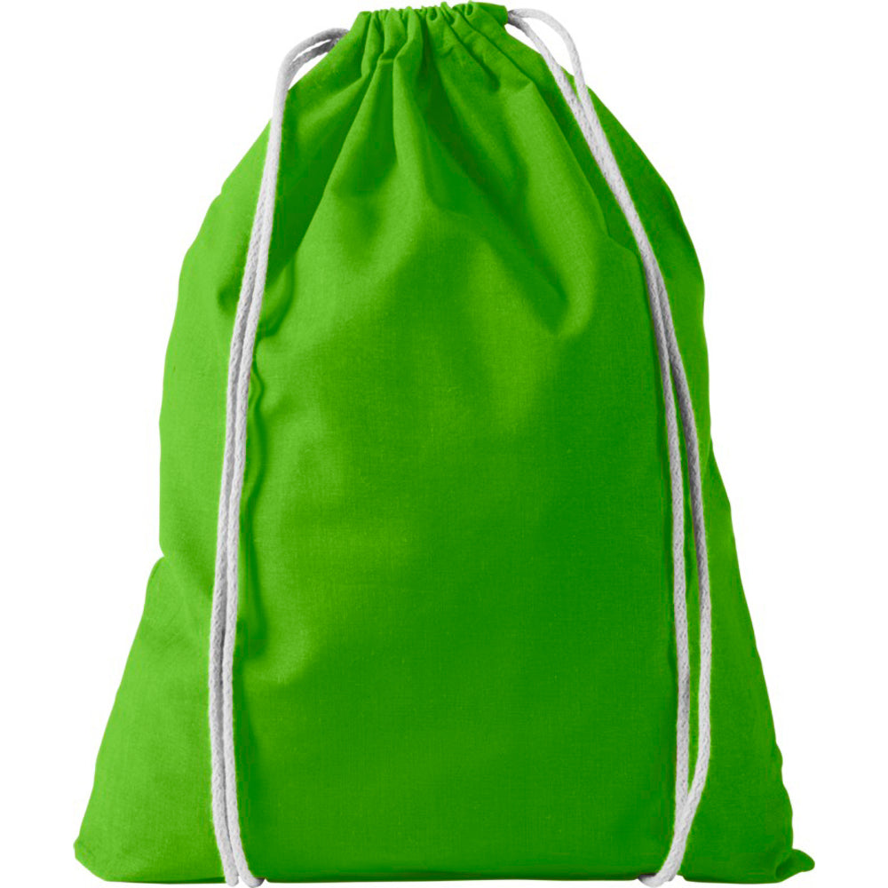 Lime - Front - Bullet Oregon Cotton Premium Rucksack