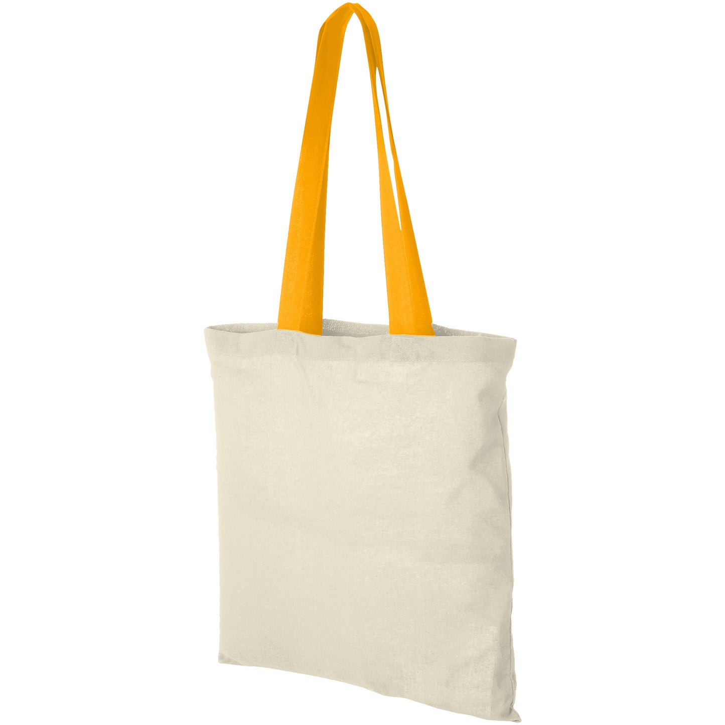 Natural-Orange - Front - Bullet Nevada Cotton Tote