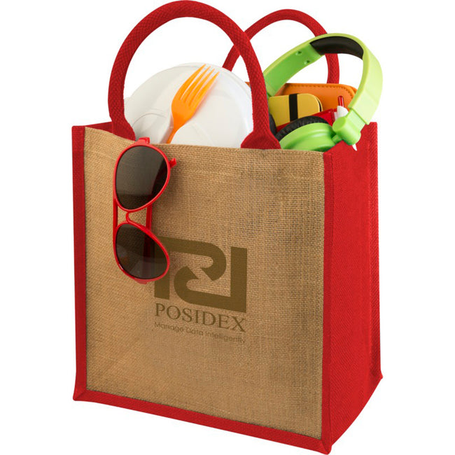 Natural-Red - Lifestyle - Bullet Chennai Jute Gift Tote