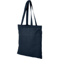 Navy - Front - Bullet Madras Cotton Tote