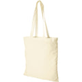 Natural - Front - Bullet Madras Cotton Tote