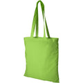 Lime - Front - Bullet Madras Cotton Tote