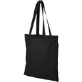 Solid Black - Front - Bullet Madras Cotton Tote