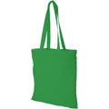 Bright Green - Front - Bullet Madras Cotton Tote