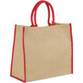 Natural-Red - Front - Bullet The Large Jute Tote