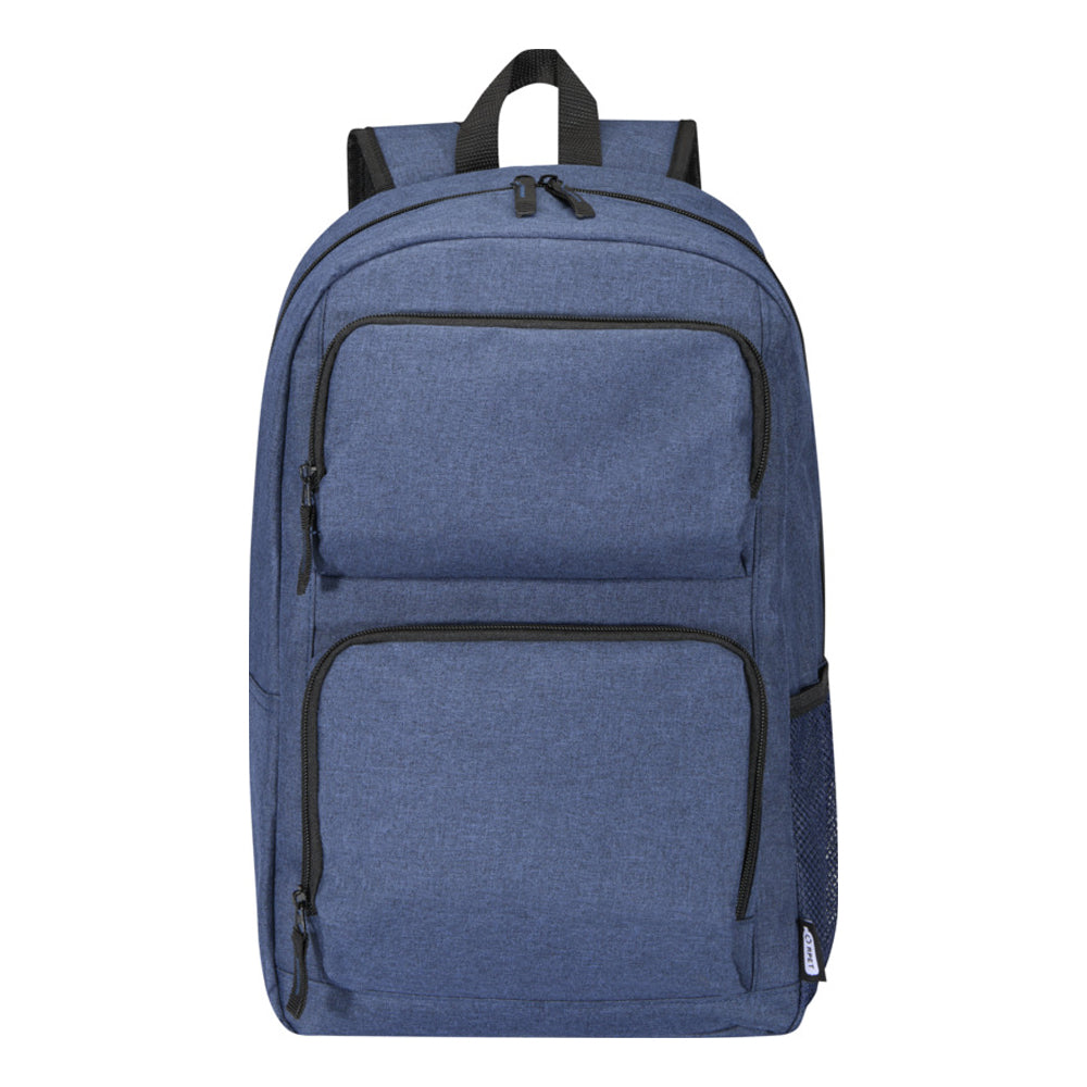 Heather Navy - Side - Avenue Graphite Deluxe 15.6in Laptop Backpack