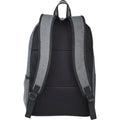 Heather Grey - Back - Avenue Graphite Deluxe 15.6in Laptop Backpack