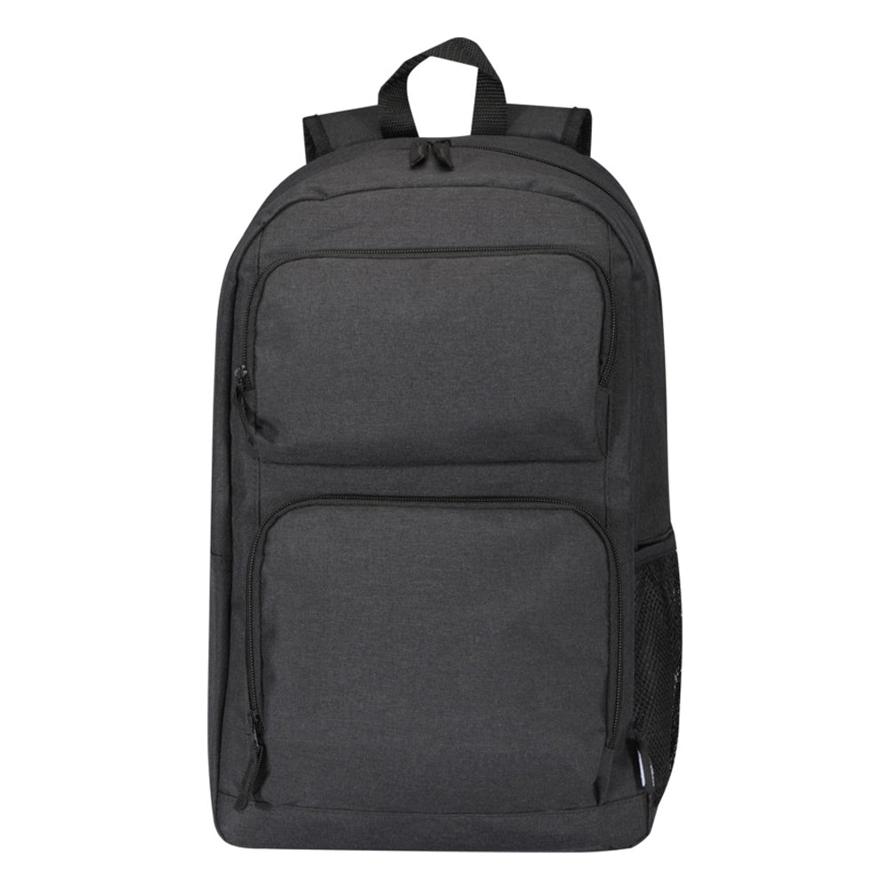 Heather Charcoal - Side - Avenue Graphite Deluxe 15.6in Laptop Backpack