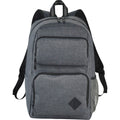 Heather Grey - Front - Avenue Graphite Deluxe 15.6in Laptop Backpack