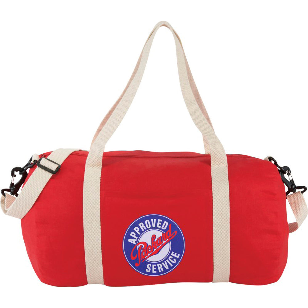 Red - Pack Shot - Bullet The Cotton Barrel Duffel