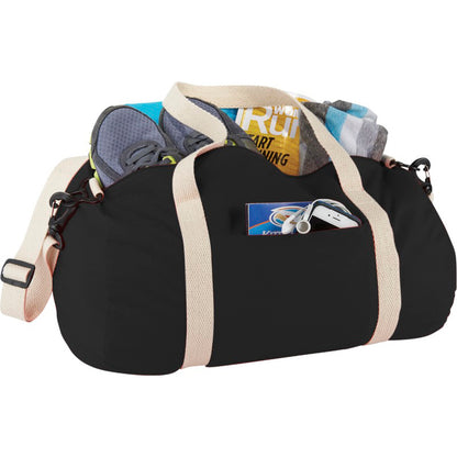 Solid Black - Side - Bullet The Cotton Barrel Duffel