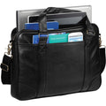Solid Black - Close up - Avenue Oxford 15.6in Laptop Slim Briefcase