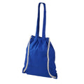 Royal Blue - Back - Bullet Eliza Cotton Drawstring Bag