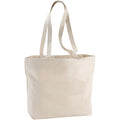 Natural - Front - Bullet Ningbo Zipped Shopper Tote