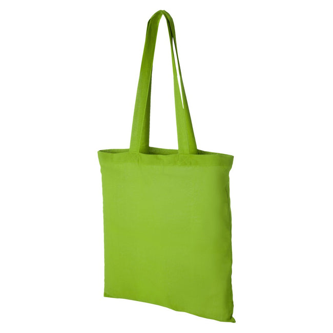 Lime Green - Front - Bullet Peru Cotton Tote