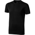Solid Black - Front - Elevate Mens Nanaimo Short Sleeve T-Shirt