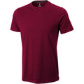 Burgundy - Front - Elevate Mens Nanaimo Short Sleeve T-Shirt