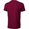 Burgundy - Back - Elevate Mens Nanaimo Short Sleeve T-Shirt