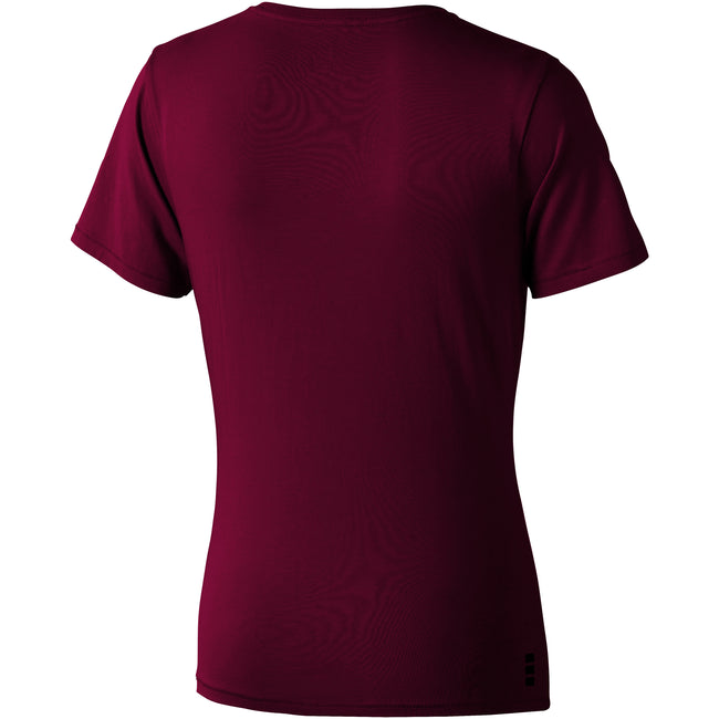 Burgundy - Back - Elevate Womens-Ladies Nanaimo Short Sleeve T-Shirt