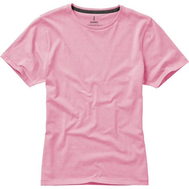 Light Pink - Side - Elevate Womens-Ladies Nanaimo Short Sleeve T-Shirt