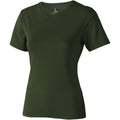 Army Green - Front - Elevate Womens-Ladies Nanaimo Short Sleeve T-Shirt