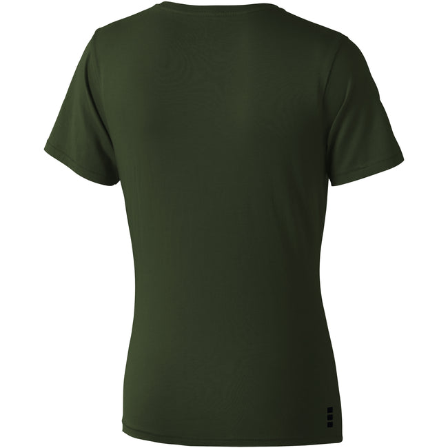 Army Green - Back - Elevate Womens-Ladies Nanaimo Short Sleeve T-Shirt