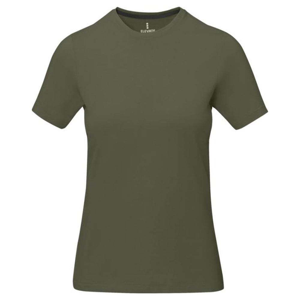 Light Forest Green - Side - Elevate Womens-Ladies Nanaimo Short Sleeve T-Shirt