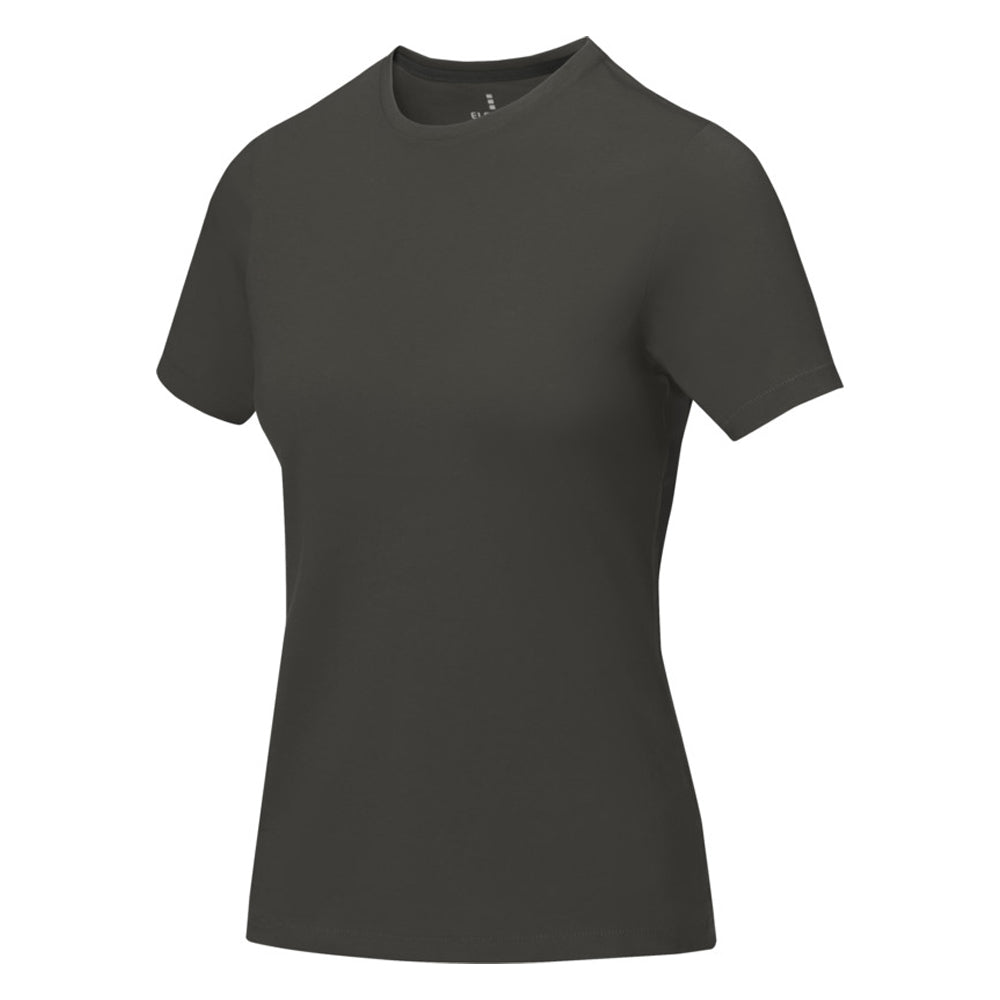 Anthracite - Front - Elevate Womens-Ladies Nanaimo Short Sleeve T-Shirt