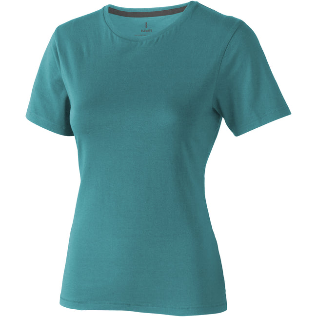 Aqua - Front - Elevate Womens-Ladies Nanaimo Short Sleeve T-Shirt