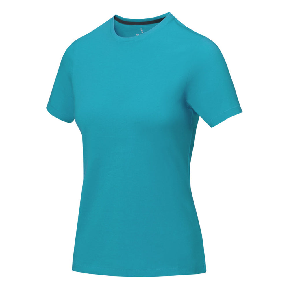 Aqua - Front - Elevate Womens-Ladies Nanaimo Short Sleeve T-Shirt