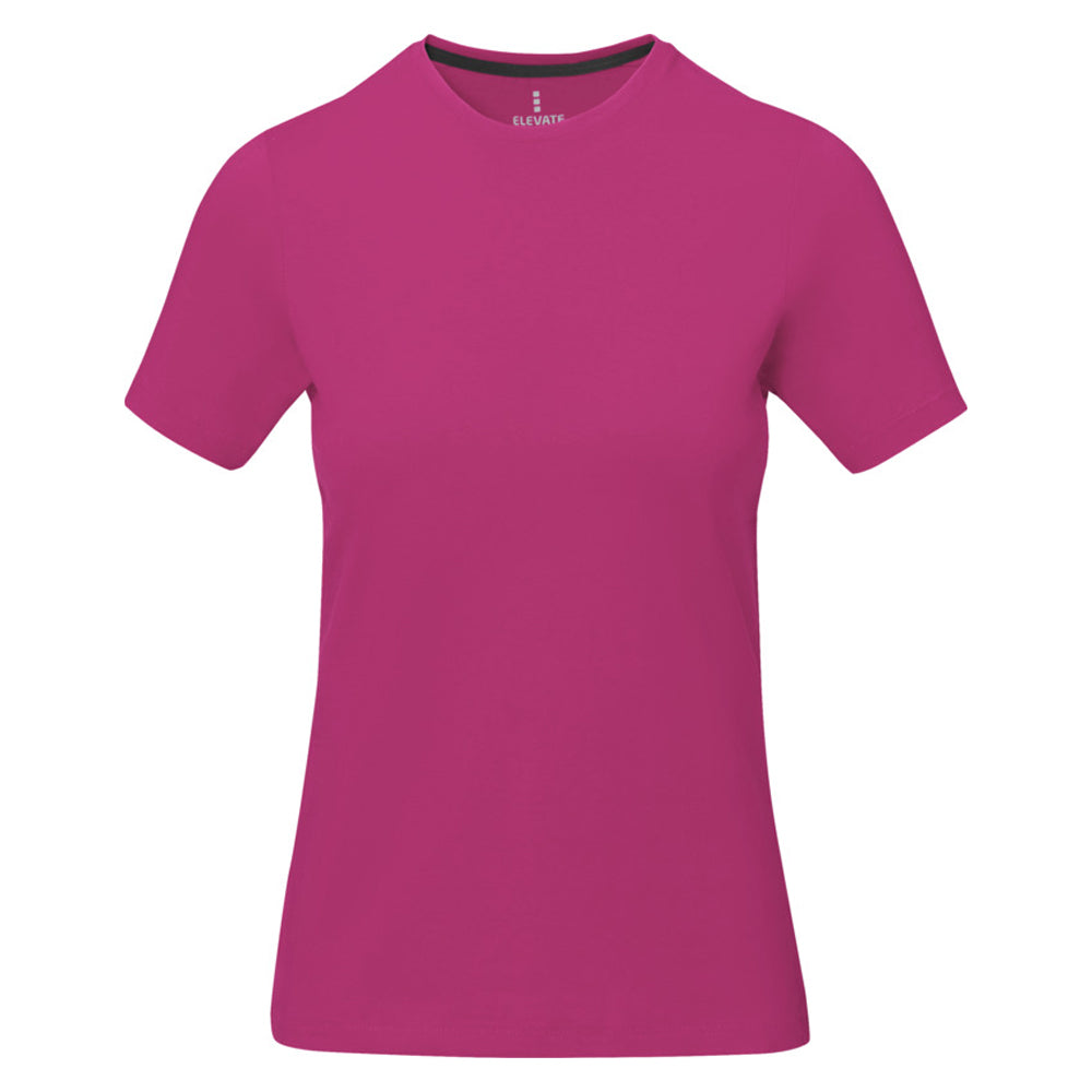 Pink - Side - Elevate Womens-Ladies Nanaimo Short Sleeve T-Shirt