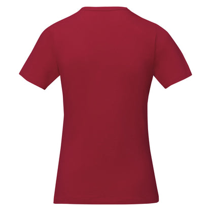 Red - Back - Elevate Womens-Ladies Nanaimo Short Sleeve T-Shirt