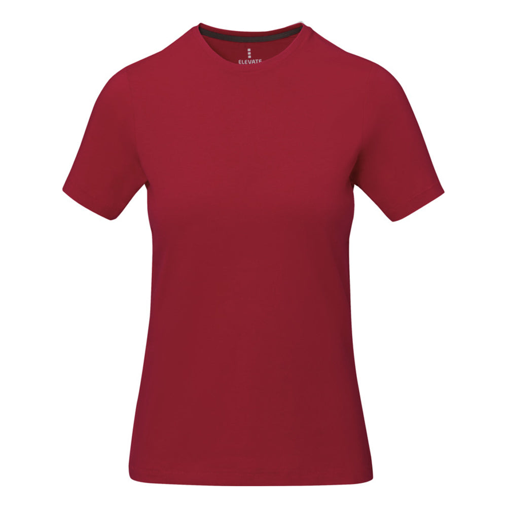 Red - Side - Elevate Womens-Ladies Nanaimo Short Sleeve T-Shirt
