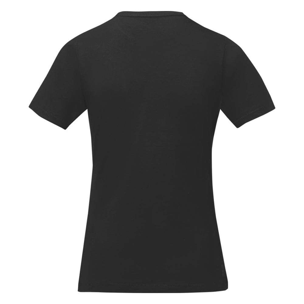 Solid Black - Back - Elevate Womens-Ladies Nanaimo Short Sleeve T-Shirt