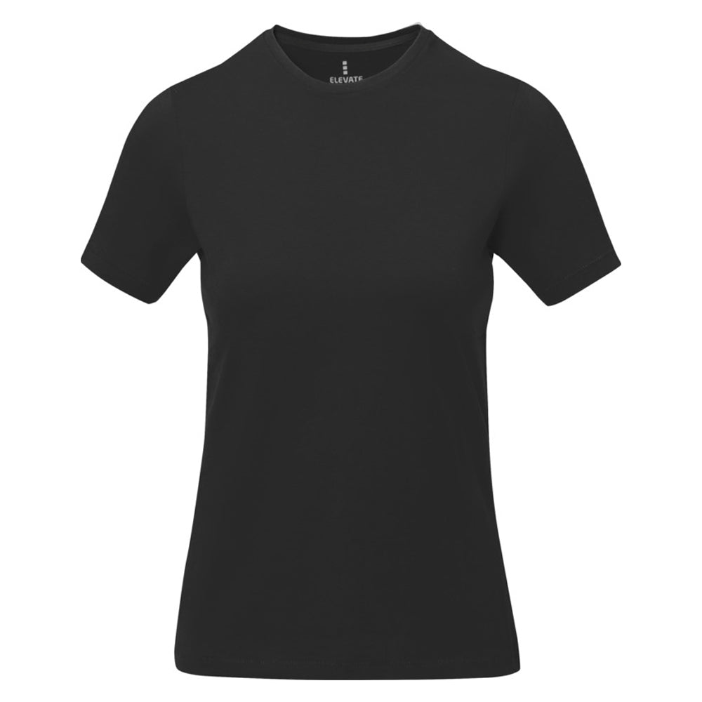 Solid Black - Side - Elevate Womens-Ladies Nanaimo Short Sleeve T-Shirt