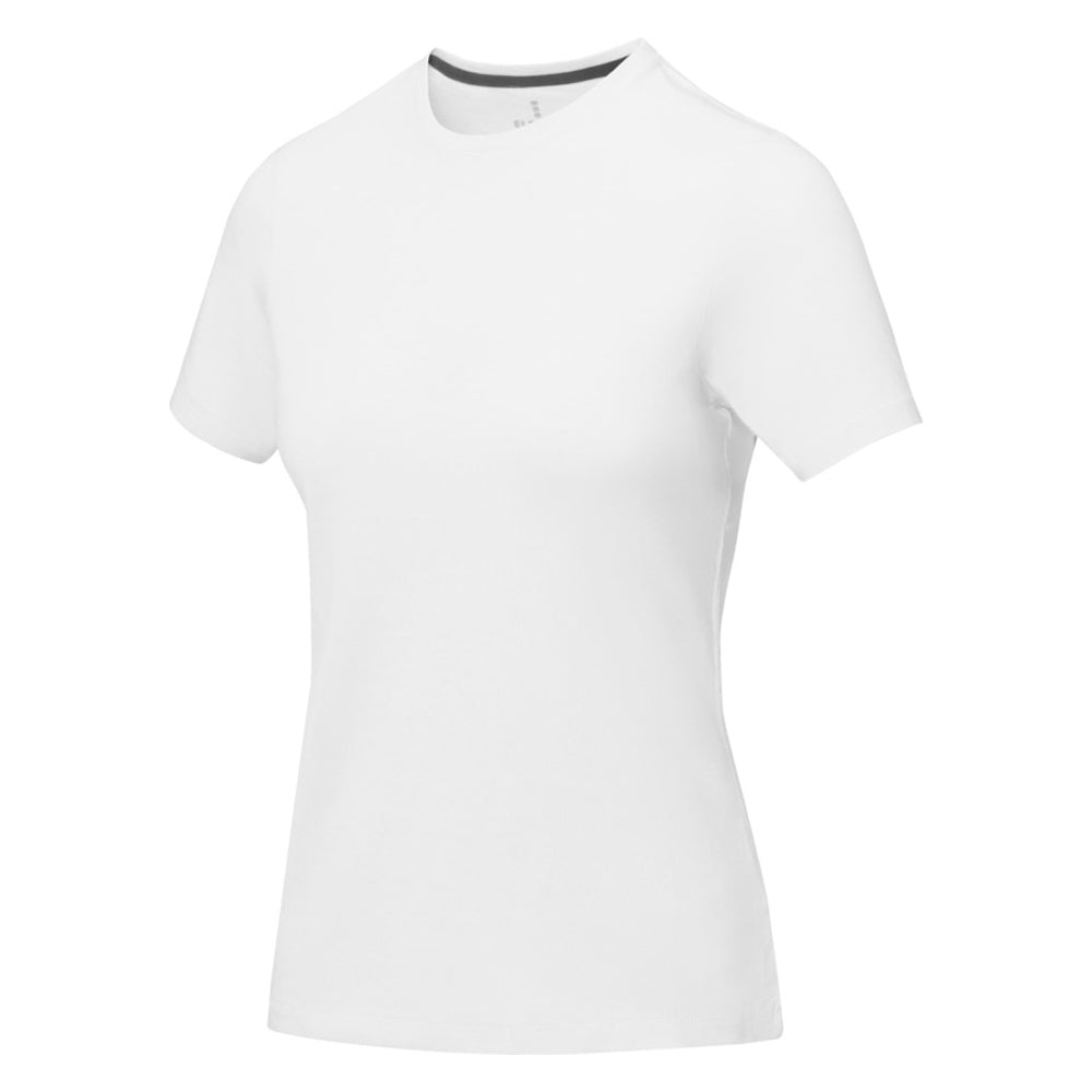 White - Front - Elevate Womens-Ladies Nanaimo Short Sleeve T-Shirt