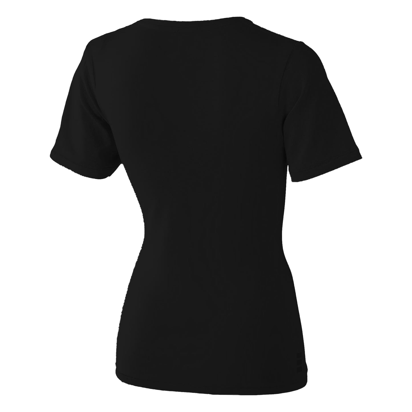 Solid Black - Back - Elevate Womens-Ladies Kawartha Short Sleeve T-Shirt