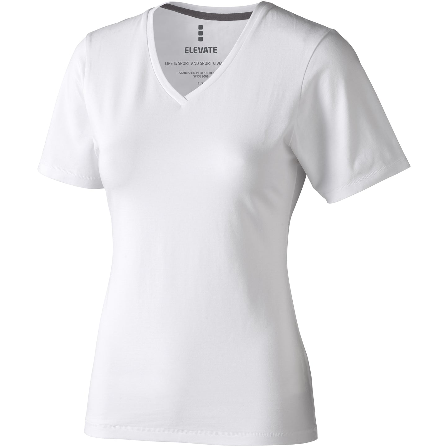 White - Front - Elevate Womens-Ladies Kawartha Short Sleeve T-Shirt