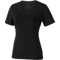 Solid Black - Front - Elevate Womens-Ladies Kawartha Short Sleeve T-Shirt