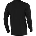 Solid Black - Back - Elevate Mens Ponoka Long Sleeve T-Shirt