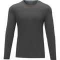 Storm Grey - Front - Elevate Mens Ponoka Long Sleeve T-Shirt