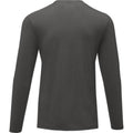 Storm Grey - Back - Elevate Mens Ponoka Long Sleeve T-Shirt