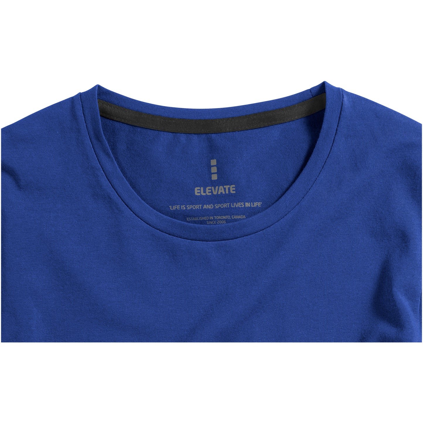 Blue - Side - Elevate Mens Ponoka Long Sleeve T-Shirt
