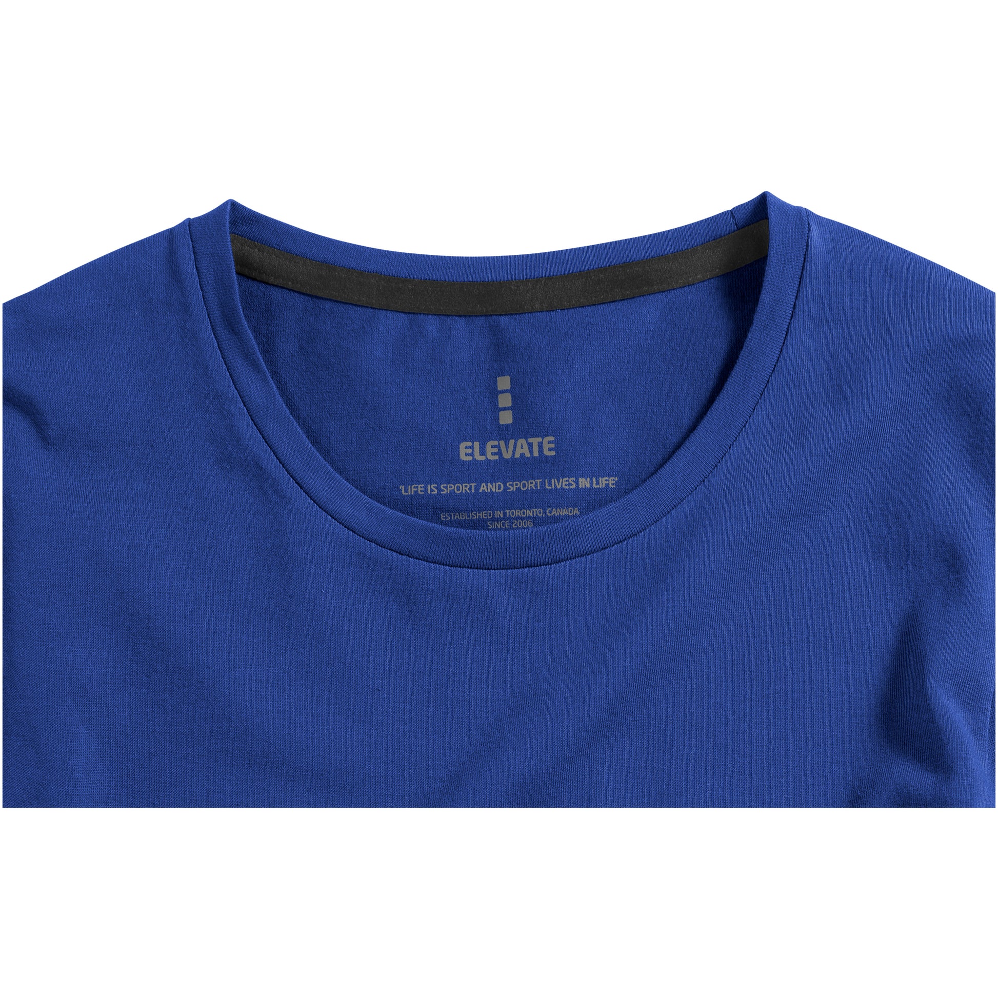 Blue - Side - Elevate Mens Ponoka Long Sleeve T-Shirt