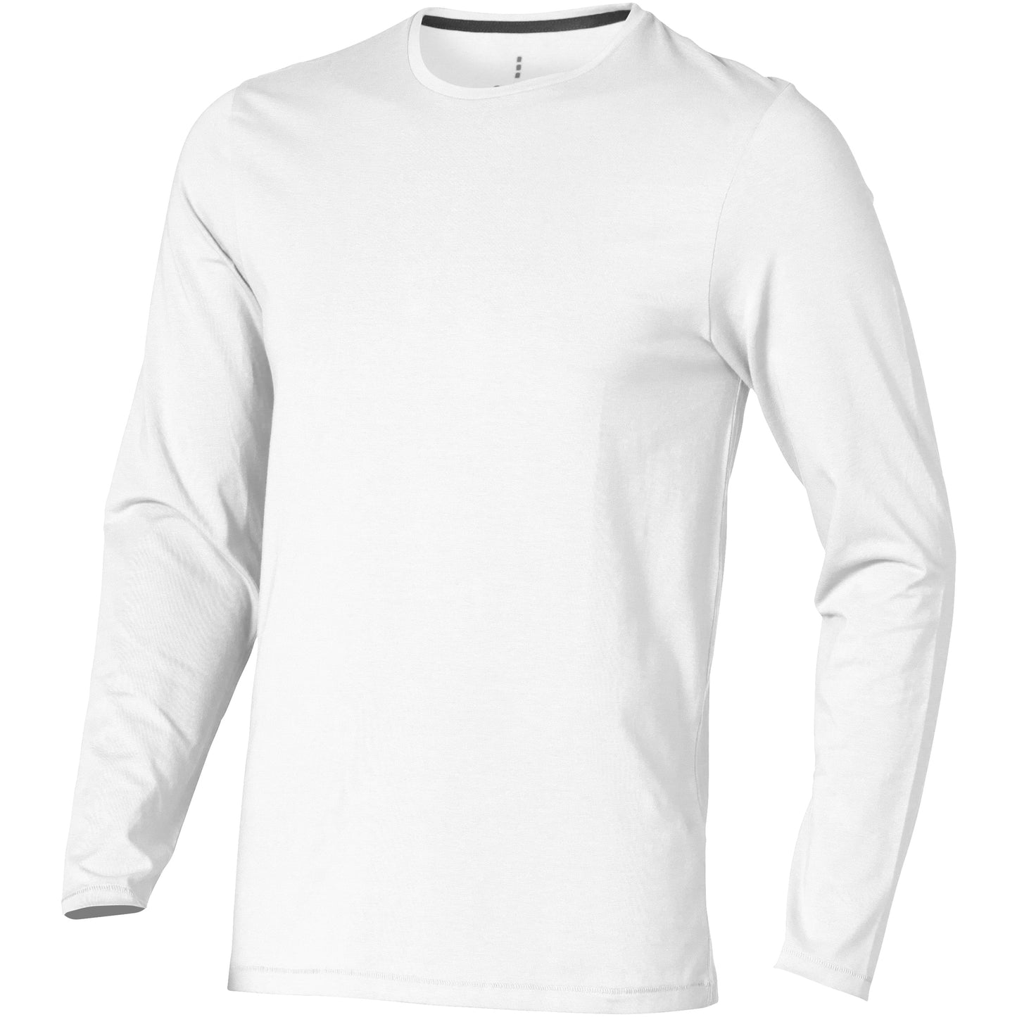 White - Front - Elevate Mens Ponoka Long Sleeve T-Shirt