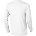 White - Back - Elevate Mens Ponoka Long Sleeve T-Shirt