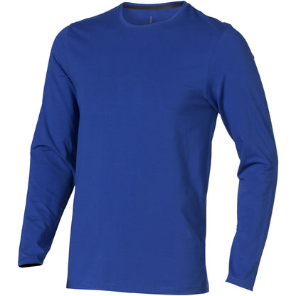 Blue - Front - Elevate Mens Ponoka Long Sleeve T-Shirt