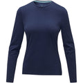 Navy - Front - Elevate Womens-Ladies Ponoka Long Sleeve T-Shirt